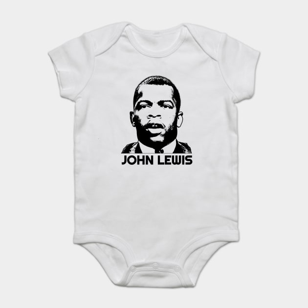 John Lewis, Black History Baby Bodysuit by UrbanLifeApparel